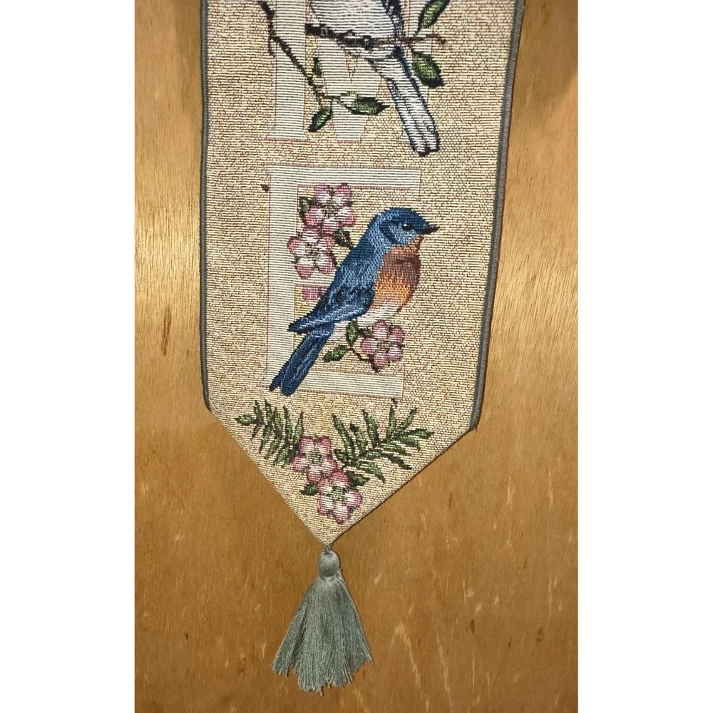 Bird Watchers‎ Welcome Tapestry Wall Hanging Decor Cardinal Bluebird Woodpecker